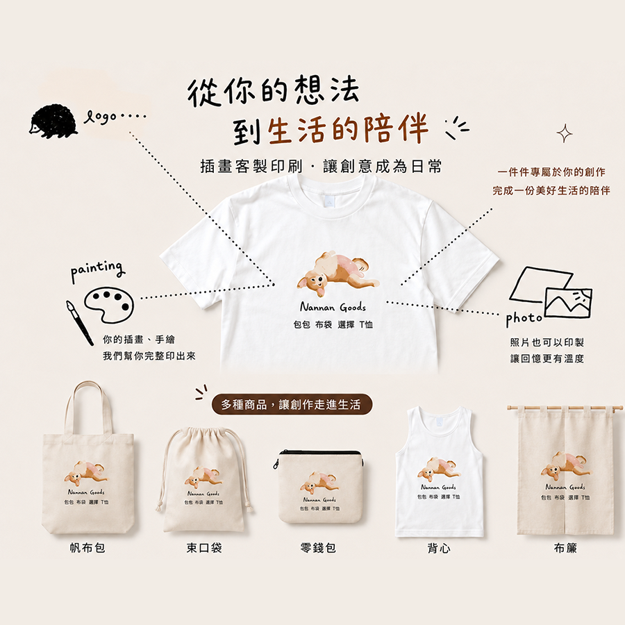 團體服與品牌小物可印刷客製推薦 2